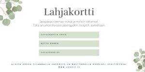 Lahjakorttipohja Joogit