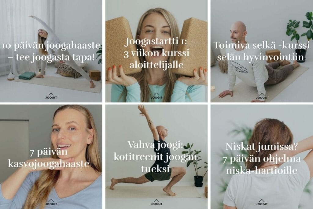 jooga kurssit online